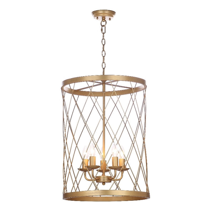 Safavieh Alair Iron Pendant Lamp  in Gold