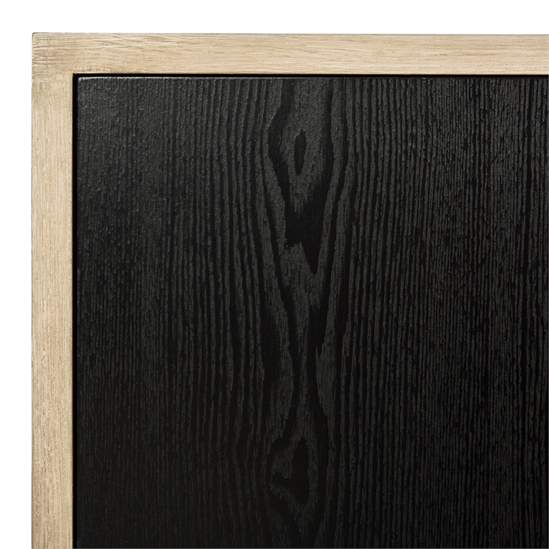 Safavieh Jeralyn Wood and Metal Sideboard  in Light Oak / Black