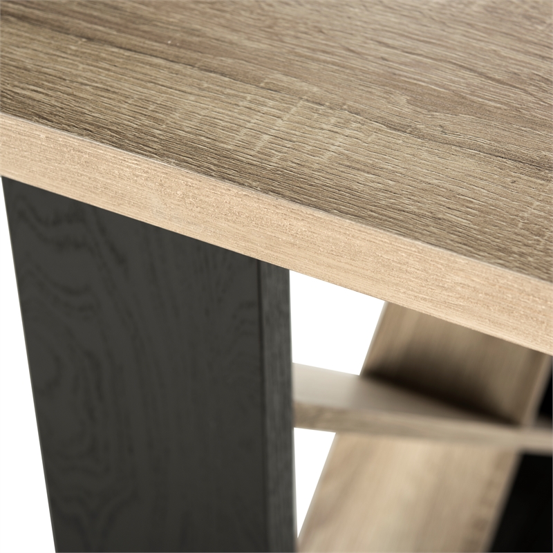 Safavieh Monty Wood and Metal Dining Table in Light Gray