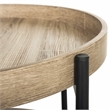 Safavieh Javan Wood and Metal Side Table in Light Gray