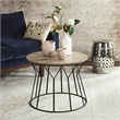 Safavieh Alcott Wood and Metal End Table in Light Gray