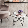 Safavieh Vida Wood and Metal End Table in White