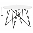 Safavieh Vida Wood and Metal End Table in White