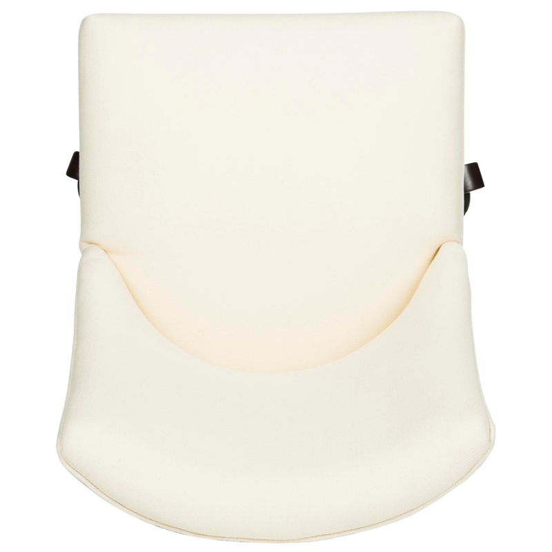 Safavieh Scarlet Wood and Iron Desk Chair in Cream