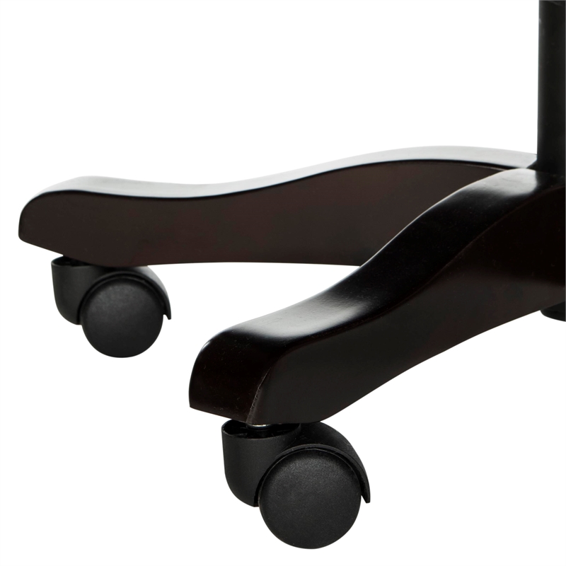 Safavieh Scarlet Wood and Iron Desk Chair in Cream