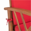 Safavieh Fontana Wood 4 Pc Outdoor Set in Natural / Red