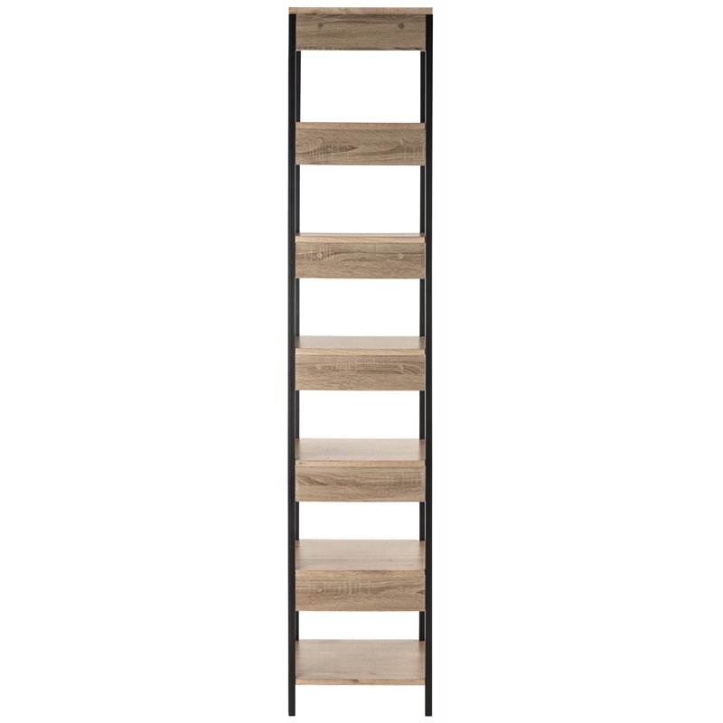 Safavieh Lisa Wood and Iron Etagere in Oak / Black