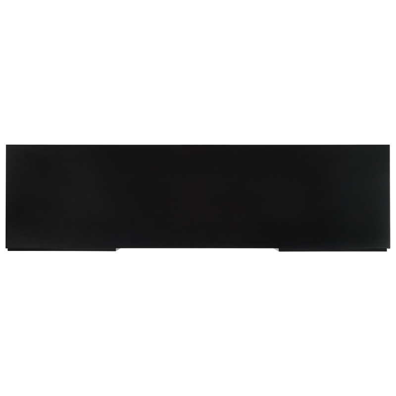 Safavieh Zadie 2 Shelf Wood Media Stand in Black / Natural