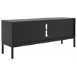 Safavieh Zadie 2 Shelf Wood Media Stand in Black / Natural
