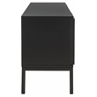 Safavieh Zadie 2 Shelf Wood Media Stand in Black / Natural