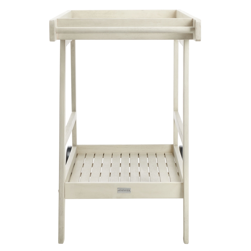 Safavieh Renzo Wood Bar Cart in White