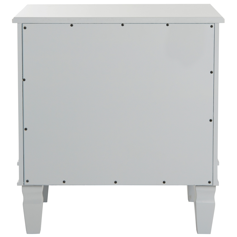 Safavieh Kira Wood and Iron Side Table in Gray