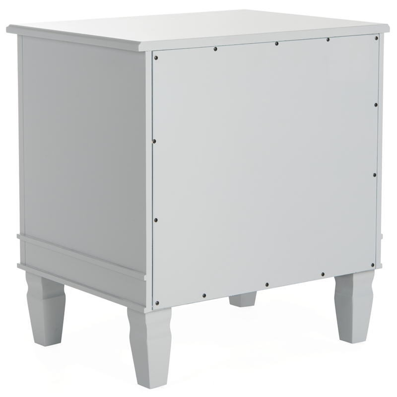 Safavieh Kira Wood and Iron Side Table in Gray
