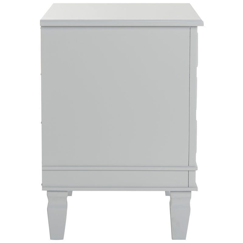 Safavieh Kira Wood and Iron Side Table in Gray