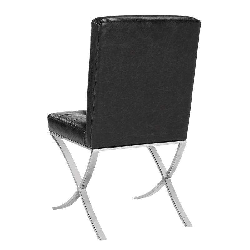 Safavieh Walsh Iron Tufted Side Chair in Black