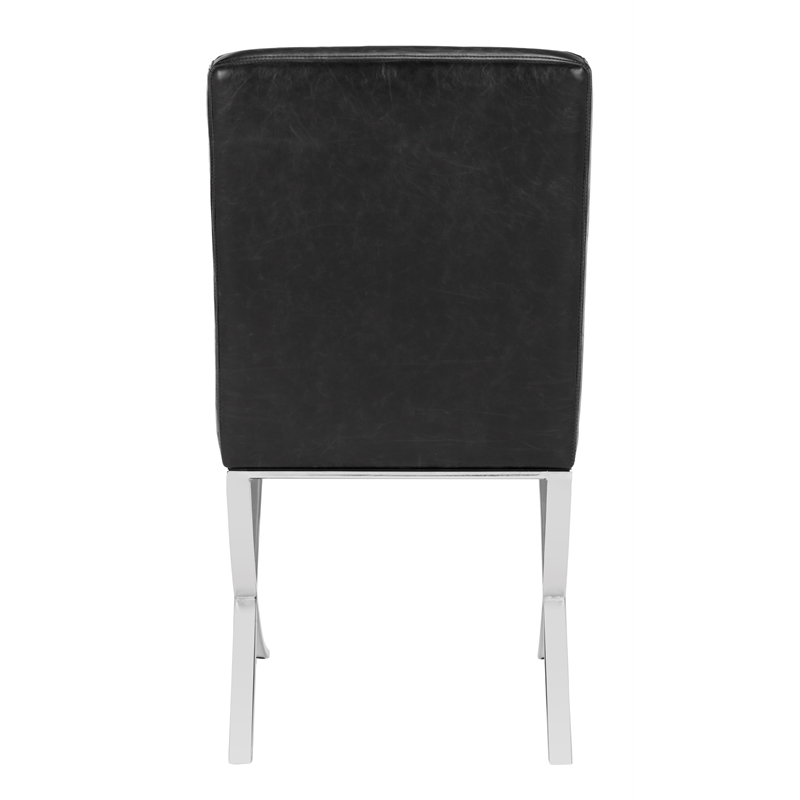 Safavieh Walsh Iron Tufted Side Chair in Black