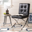 Safavieh Walsh Iron Tufted Side Chair in Black
