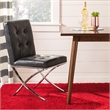 Safavieh Walsh Iron Tufted Side Chair in Black