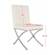 Safavieh Walsh Iron Tufted Side Chair in White