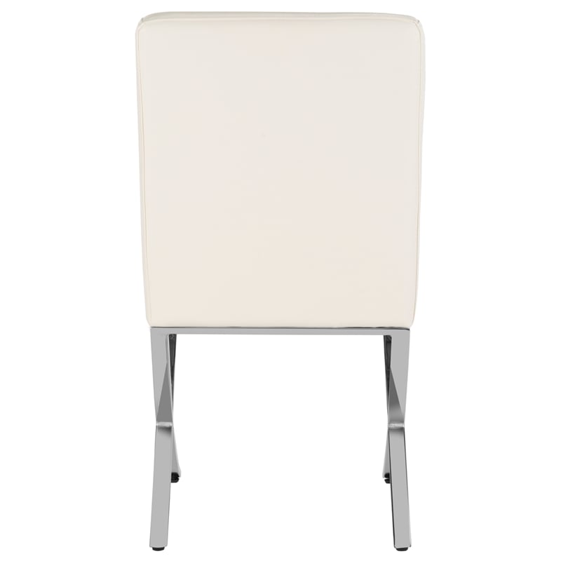 Safavieh Walsh Iron Tufted Side Chair in White