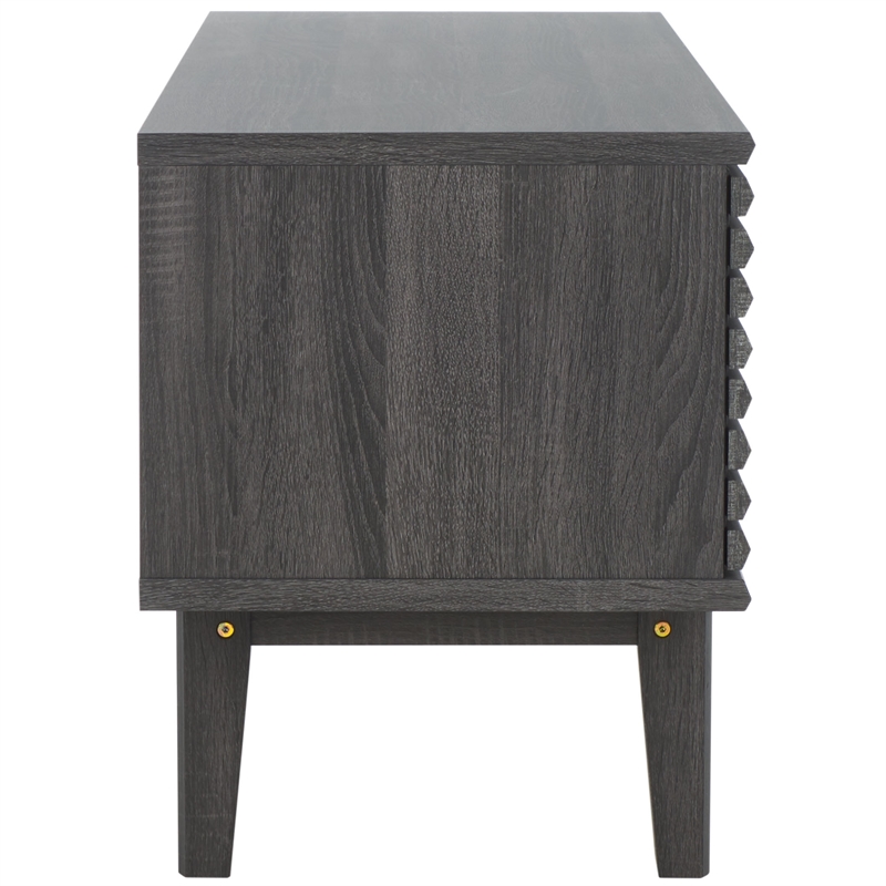 Safavieh Aricia Wood Small 2Door Media Stand in Black