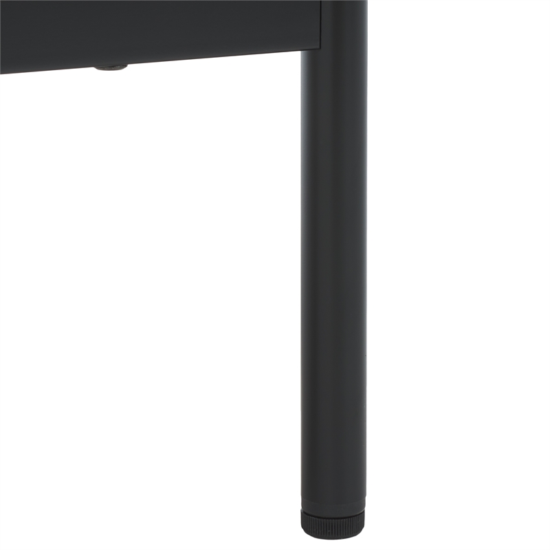 Safavieh Enid 4 Door Media Stand Wood and Metal  in Oak / Black