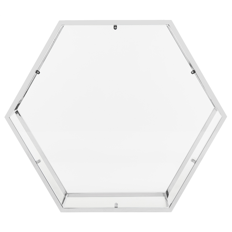 Safavieh Eliana Iron and Glass Coffee Table in Chrome