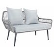 Safavieh Elsbeth Wood and Metal 4Pc Living Set in Gray