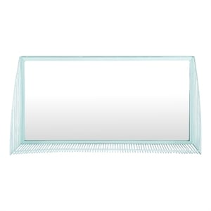 Safavieh Henly Glass and Wood Mirror  in Gray