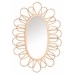Safavieh Rime Glass and Wood Mirror in Gold