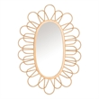 Safavieh Rime Glass and Wood Mirror in Gold