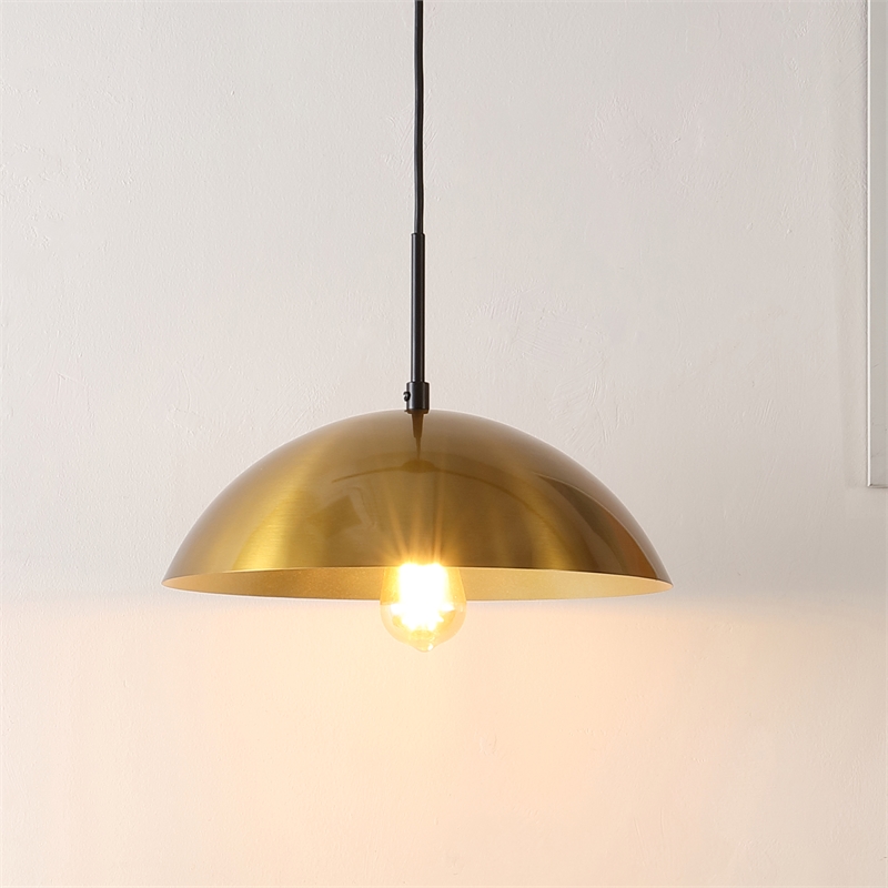 Safavieh Jorden Iron 14 Inch Pendant in Brass / Black