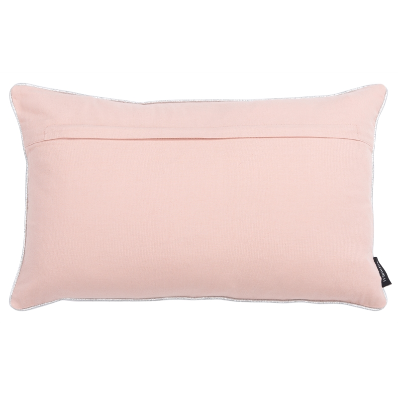 Safavieh Joy Polyester Holiday Tree Pillow in Silver / Pink