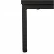 Safavieh Zadie Wood and Iron 2 Drawer Nightstand in Black