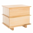 Safavieh Rodney Metal and Wood 2 Drawer Nightstand  in Natural