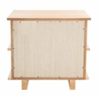 Safavieh Rodney Metal and Wood 2 Drawer Nightstand  in Natural