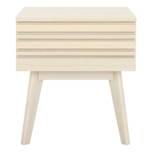 Safavieh Esma Wood 1 Drawer Nightstand in White