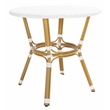 Safavieh Sidford Aluminum Bistro Table in White