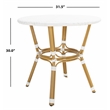 Safavieh Sidford Aluminum Bistro Table in White