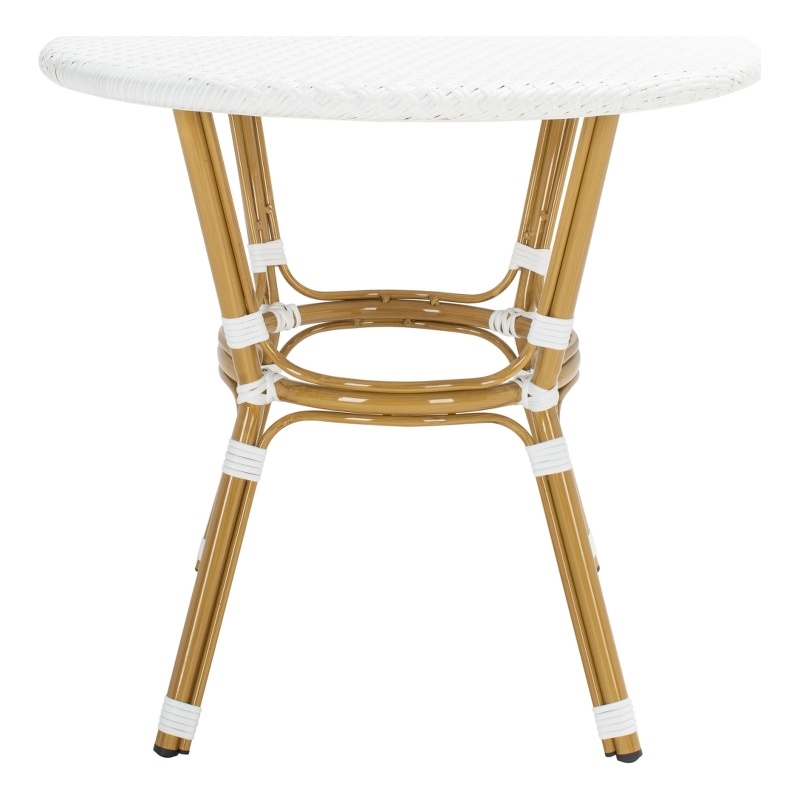 Safavieh Sidford Aluminum Bistro Table in White