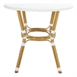 Safavieh Sidford Aluminum Bistro Table in White