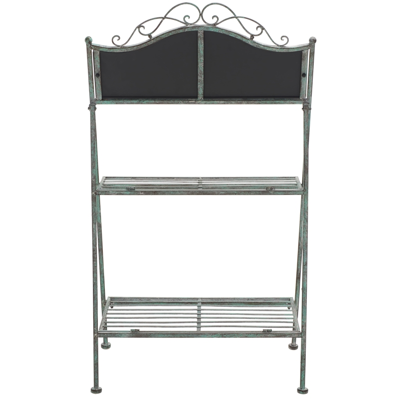 Safavieh Natum Iron Plant Stand in Green