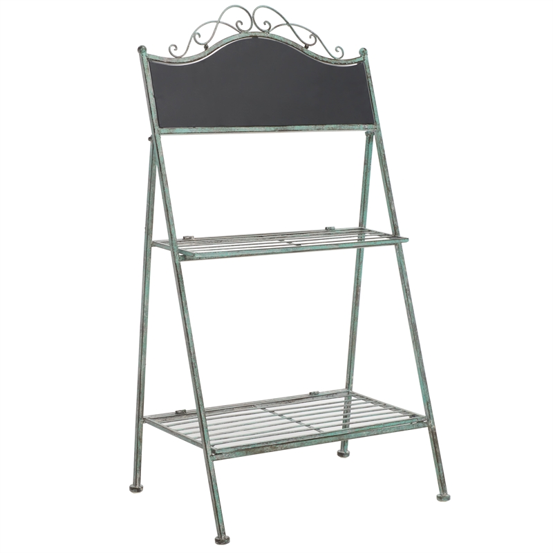 Safavieh Natum Iron Plant Stand in Green