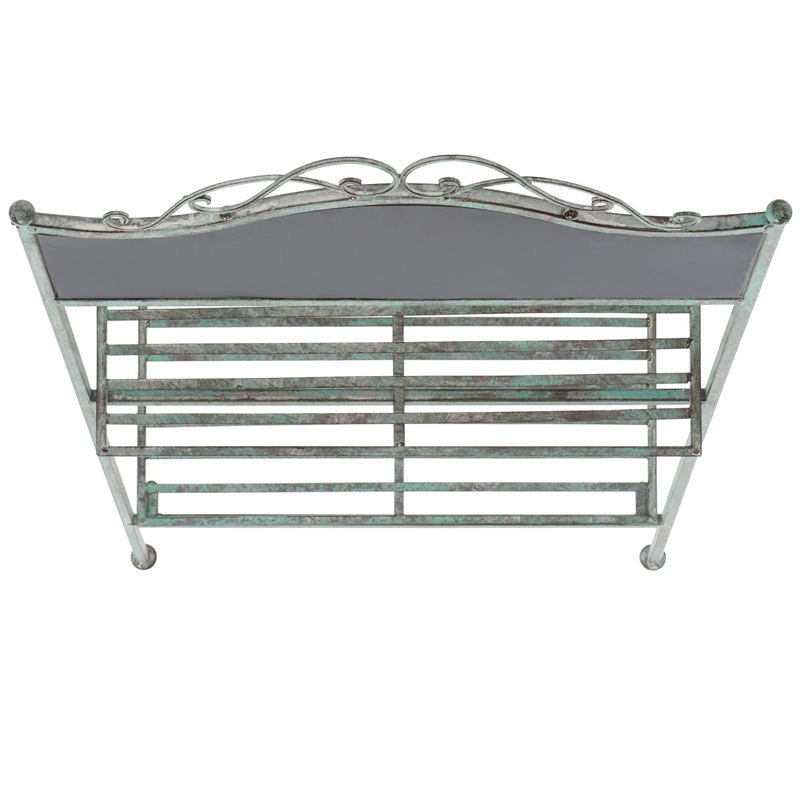 Safavieh Natum Iron Plant Stand in Green