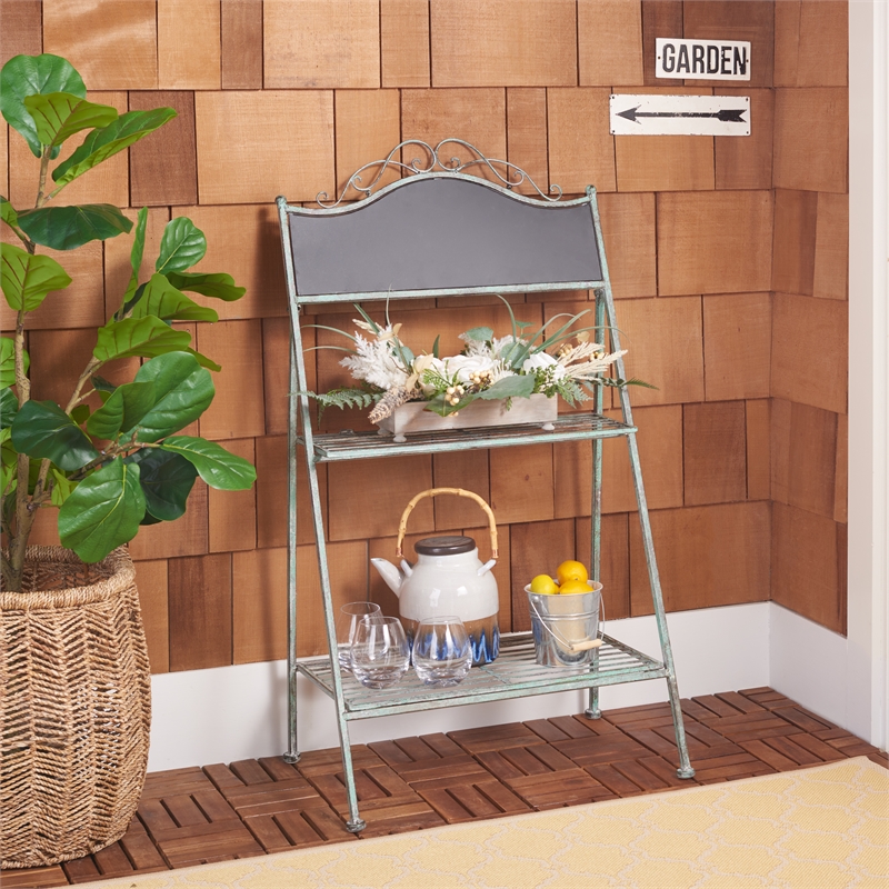 Safavieh Natum Iron Plant Stand in Green