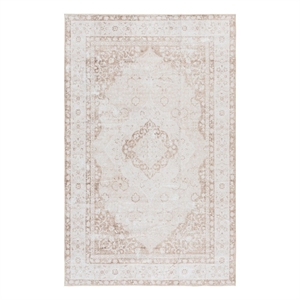Safavieh Arizona 5'-0&quot x 8'-0&quot Polyester Power Loomed Rug in Beige / Taupe
