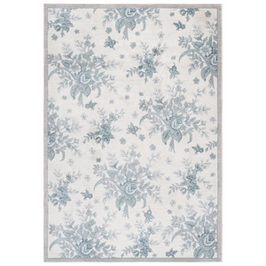 Safavieh Aria 5'-0&quot x 6'-7&quot Polypropylene Power Loomed Rug in Ivory / Gray