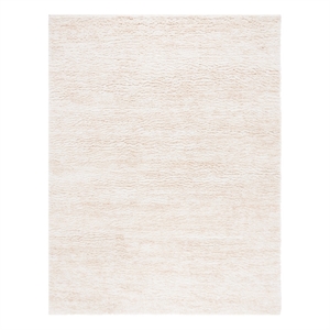 Safavieh Berber Shag 11'-0&quot x 15'-0&quot Polyester Power Loomed Rug in Ivory / Beige