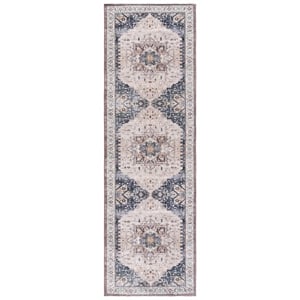 Safavieh Arizona 2'-6&quot x 8'-0&quot Polyester Power Loomed Rug in Beige / Ivory