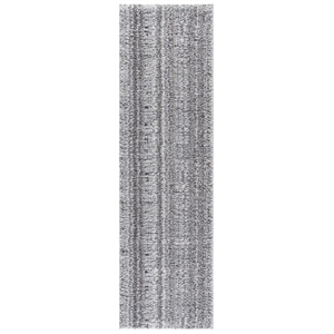 Safavieh Everett Shag 2'-3&quot x 8'-0&quot Polypropylene Power Loomed Rug in Gray/Beige